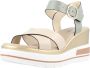 Nerogiardini Leren sleehak sandalen voor vrouwen Beige Dames - Thumbnail 3