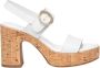 Nerogiardini Witte Leren Sandalen Stijlvol Ontwerp White Dames - Thumbnail 12