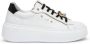 Nerogiardini Witte leren sneaker met platinadetails White Dames - Thumbnail 2