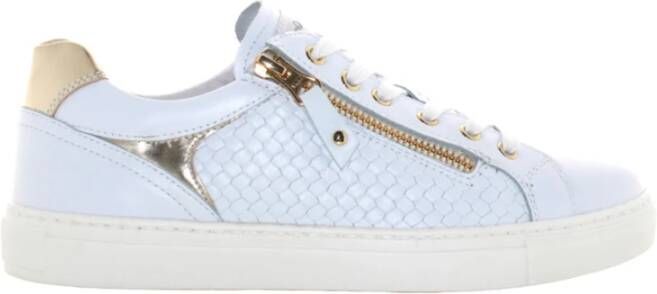 Nerogiardini Witte Leren Sneakers 707 Skipper White Dames