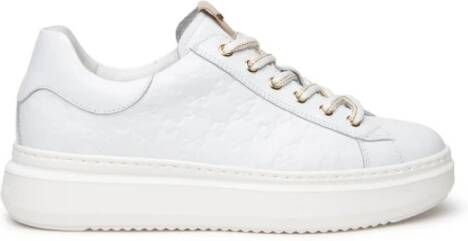 Nerogiardini Witte Logo Sneakers NG E409915D707 White Dames