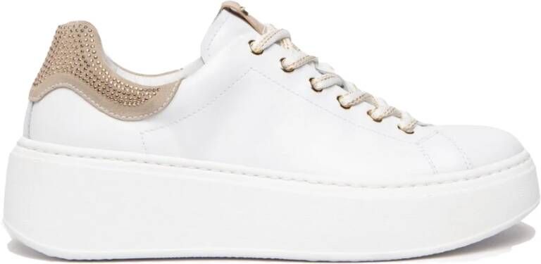 Nerogiardini Witte Sneakers Stijlvol Italiaans Ontwerp White Dames