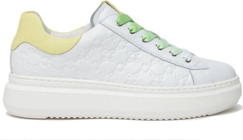 Nerogiardini Witte Sneakers Stijlvol Ontwerp Italië Gemaakt Multicolor Dames