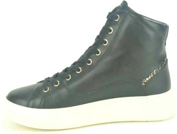 Nerogiardini Zwarte Hoge Top Sneaker Black Dames