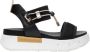 Nerogiardini Zwarte Lage Sandalen Elegante Zomerstijl Black Dames - Thumbnail 10