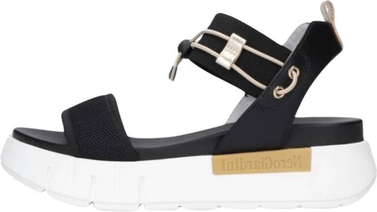 Nerogiardini Zwarte Sandalen Stijlvol Zomerse Look Black Dames