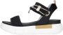 Nerogiardini Zwarte Lage Sandalen Elegante Zomerstijl Black Dames - Thumbnail 3