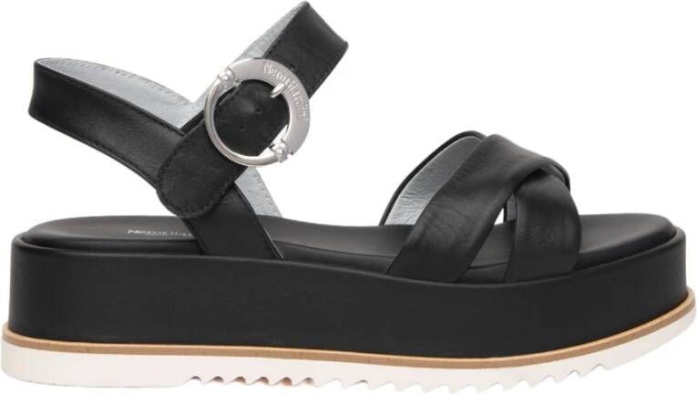 Nerogiardini Zwarte Sandalen voor Vrouwen Black Dames