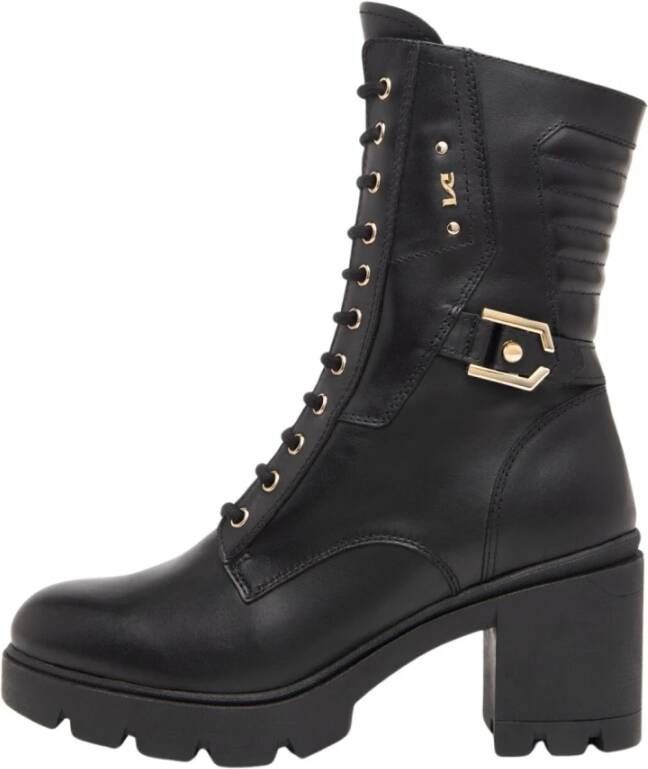 Nerogiardini Zwarte Veterschoenen Black Dames