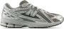 New Balance Grijze Sneakers Logo Stof Suède Rubber Gray Heren - Thumbnail 24