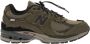 New Balance 2002R Heren Sneakers van Leer Green Heren - Thumbnail 1