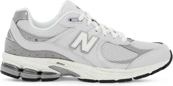 New Balance 2002R Leren en Mesh Sneakers Gray Heren