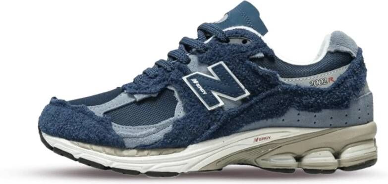 New Balance Marinegrijze Sneakers Stijlvol en Comfortabel Blauw Heren