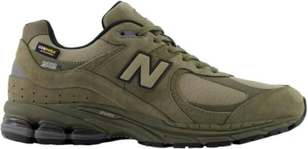 New Balance Groene Sneakers Mesh Suède Leren Afwerking Green Heren