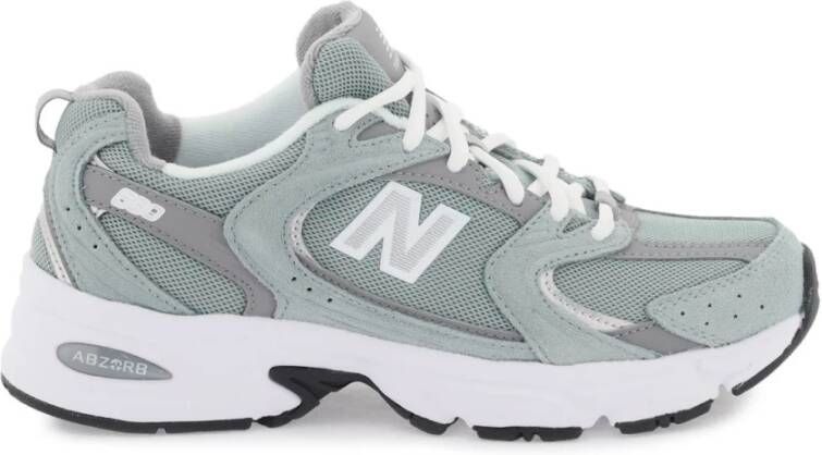 New Balance 530 Sneakers met Mesh en Leren Inzetstukken Green Dames