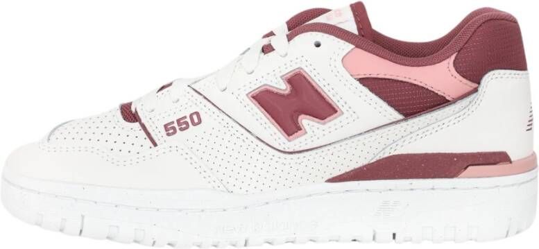 New Balance Leren sneakers met multicolor inzetstukken White Dames