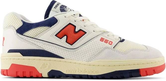 New Balance Witte 550 Sneakers Rood Blauw Multicolor Heren