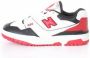 New Balance Retro-geïnspireerde wit rood zwarte sneakers Rood Heren - Thumbnail 8