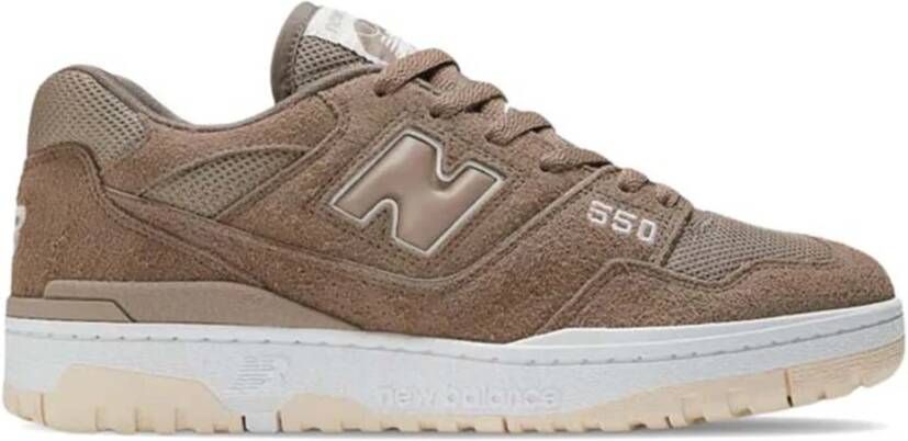 New Balance Beige Suède Sneakers Beige Heren