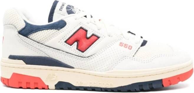 New Balance 550 Sneakers Off White Navy Red Multicolor Heren