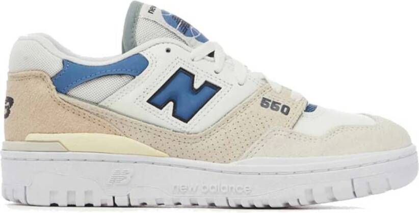 New Balance 550 Leren Sneakers met Zijperforaties Multicolor Heren