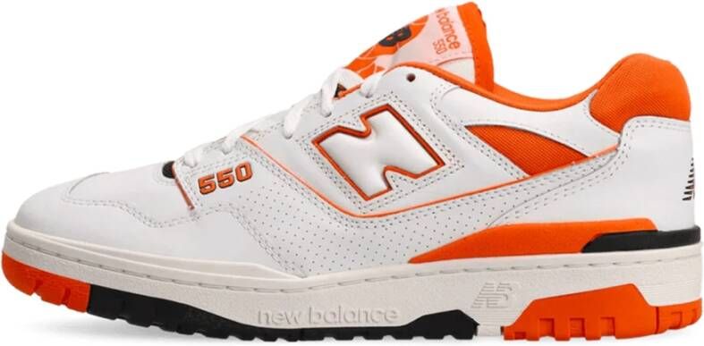 New Balance 550 Heren Schoenen White Leer Synthetisch