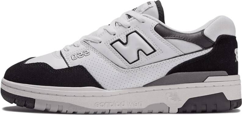 New Balance 550 Wit Zwart Regenwolk Leren Sneakers Wit Heren
