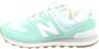 New Balance 574 Turquoise Groen Wit Kauwgom Sneakers Green Dames - Thumbnail 1