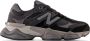 New Balance Zwarte Sneakers Amandel Teen Logo Rubberen Zool Black Heren - Thumbnail 7