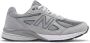 New Balance 990v4 Grijs Zilver Running Shoe Gray Heren - Thumbnail 1