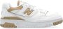 New Balance Beige Sneakers van Kalfsleer voor Vrouwen White Dames - Thumbnail 12