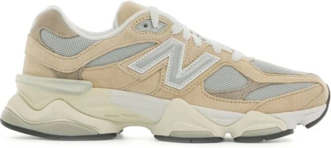 New Balance Beige Chunky Sneakers met Logo Patch Beige Heren