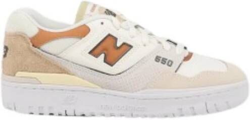 New Balance 550 Faux Leren Sneakers met Perforaties Multicolor Dames