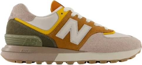 New Balance Bruine Suède Sneakers met Reflecterende N Brown Heren