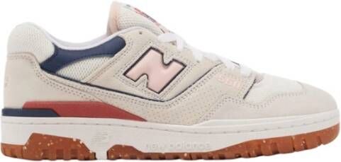 New Balance Dames Mid-Top Sneakers met Suède en Mesh Beige Dames