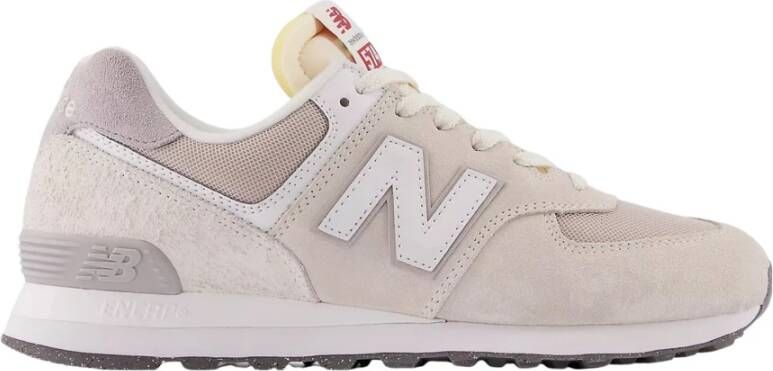 New Balance Beige Sneakers van Suède en Stof Beige Dames