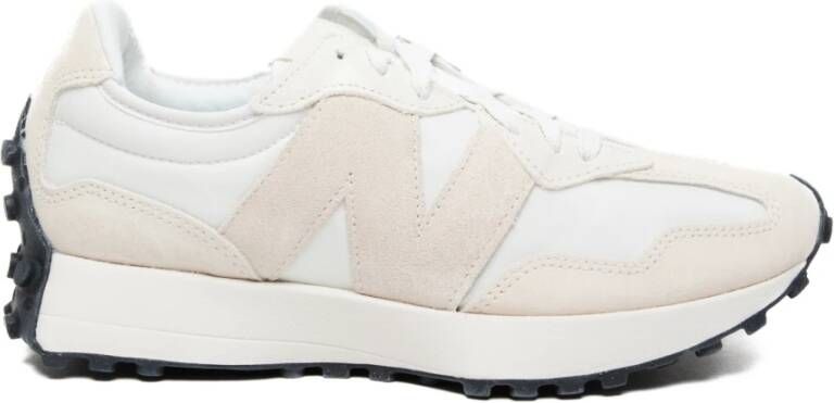 New Balance Witte Leren Rubberen Zool Sneakers White Dames