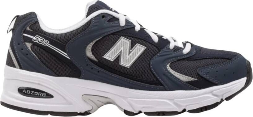 New Balance Beperkte oplage Navy Silver Mesh Sneaker Multicolor Heren