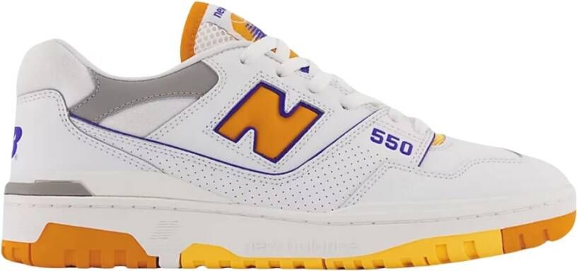 New Balance Beperkte Oplage Wit Levendig Oranje Sneakers Multicolor Heren