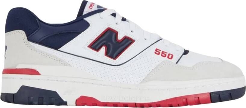 New Balance Beperkte Oplage Wit Marine Rood Sneakers Multicolor Heren