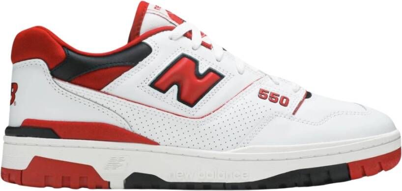 New Balance Beperkte Oplage Wit Rood 550 Retro Multicolor Heren