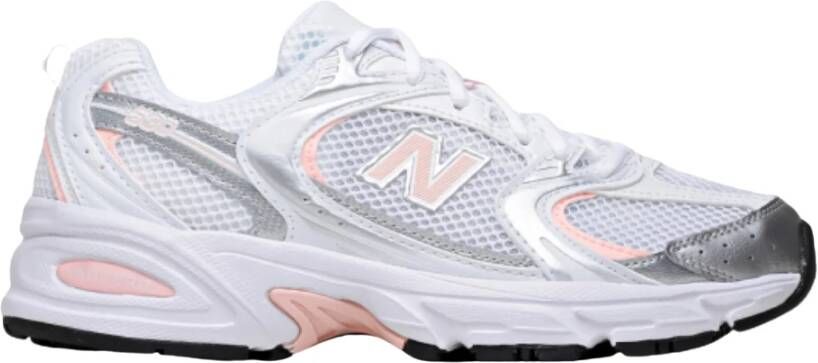 New Balance Beperkte Oplage Wit Zilver Roze Sneakers Multicolor Heren