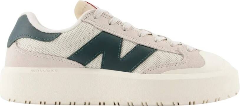 New Balance Beperkte oplage Witte Nachtuurgroene Tennisschoenen Multicolor Heren