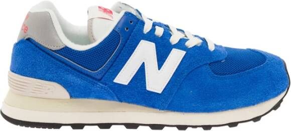 New Balance Reflecterende Suède Sneakers van Hoge Kwaliteit Blauw Unisex