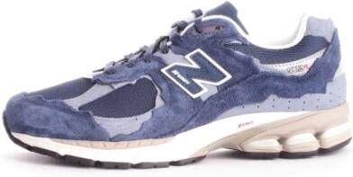 New Balance Marinegrijze Sneakers Stijlvol en Comfortabel Blauw Heren