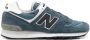 New Balance Blauw Wit Leren Sneaker Paneelontwerp Blue Heren - Thumbnail 1