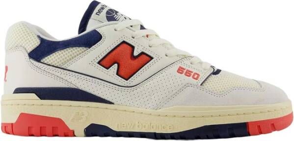 New Balance Casual Unisex Sneakers Off White-Navy-Red Multicolor Heren