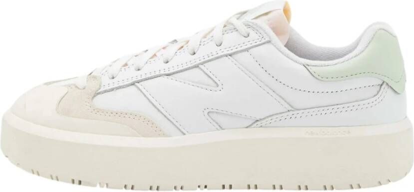 New Balance Chunky Leren Sneakers met ProCourt Design White