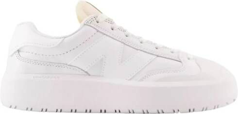 New Balance Witte Platform Sneakers voor Vrouwen Wit Dames