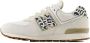 New Balance 574 V1 sneakers dierenprint offwhite blauw Ecru Jongens Meisjes Suede 39 - Thumbnail 10